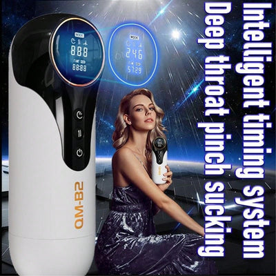 Automatic Male Masturbation Cup with LED Display, Male Masturbator Toys with Multiple Vibration Modes, Inhalation and Insertion Male Masturbator Pouches, Audible and Heated Adult Sex Toys