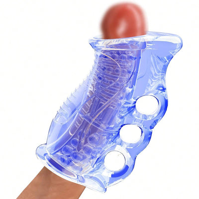 Male Masturbator Adult Toy, Pocket Pussy Stroker for Men, Oral Handjob Glans Training Tool, Penis Massager, Open-Ended Sleeve, Anal Doll Ass for Enhanced Masturbation Experience
