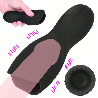 Male Masturbaters Automatic Handsfree Stroker Pussy Oral Adult Sex Machine Toy