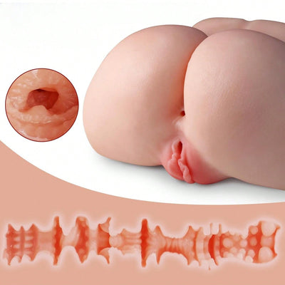 2.87LB Ass Sex Doll Male Masturbator, Life Size Sex Dolls Mens Sex Toys Fake Pussy with Anal Vagina, Adlut Sex Toys Sex Toy, Flesh