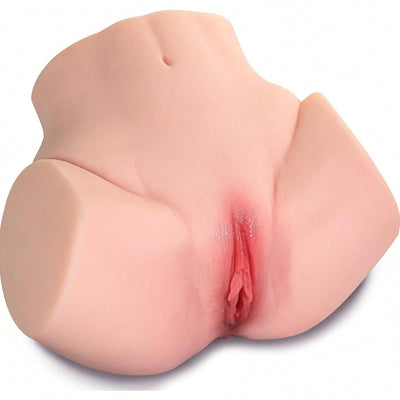 2.87LB Pussy Ass Masturbator with Plump Butt, Portable Pocket Pussy Male Masturbator with 2 Holes for Men Masturbation, Adult Toys Sex Doll with Vagina Anal Male Sex Toy for Man Orgasm