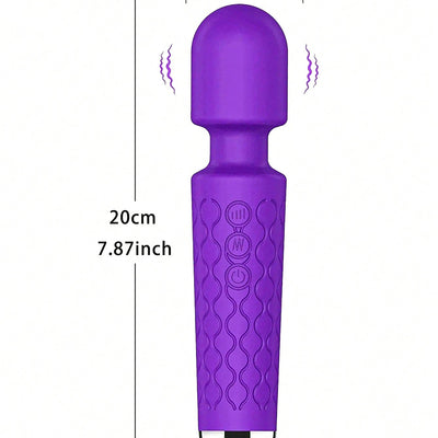 Soft Silicone Quiet Waterproof Vibrator Wand for Women Men, 10 Modes Clitoral G-Spot Nipple Stimulator, Full-Body Massage Stick, Couple Flirting Games, Valentine's Day Gift, Premium Adult Masturbator Sexual Wellness Product