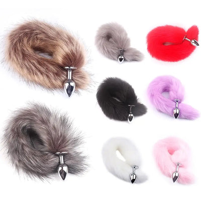 ปลั๊กเสียบทวารหนักหางยาวปลายนุ่มปลั๊กก้นเซ็กซ์ทอยน่ารักเซ็กซี่คอสเพลย์สำหรับผู้ใหญ่ผู้ชายผู้หญิงอุปกรณ์เล่นเกมทางเพศสำหรับคู่รัก