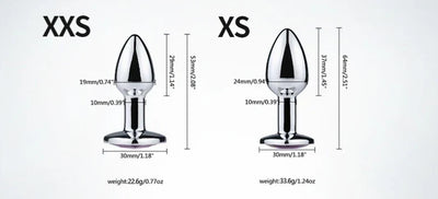 เครื่องนวดก้นโลหะแบบเรียบขนาดเล็กฐานหัวใจอุปกรณ์กระตุ้นการสำเร็จความใคร่ด้วยตนเองอุปกรณ์นวดเซ็กซ์ทอยผู้ใหญ่สำหรับผู้ชายผู้หญิง