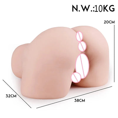 จริงหีตูดใหญ่ 3D ก้นช่องคลอดประดิษฐ์ Anal Dual Channel ชาย Masturbator ที่สมจริง Sex ตุ๊กตาของเล่นสําหรับผู้ใหญ่สําหรับผู้ใหญ่