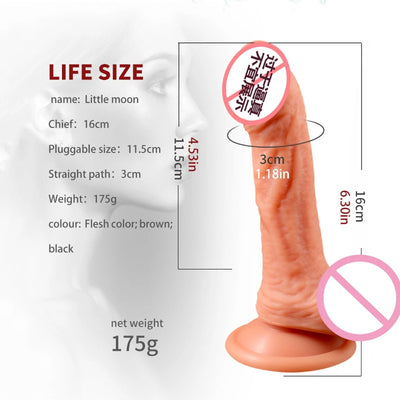 Realistic Dildo Dick 5 Inch Realistic Small Beginner Penis Anal Dildo Sex Cock Liquid Silicone Soft Huge Penis Sex Toy for Women