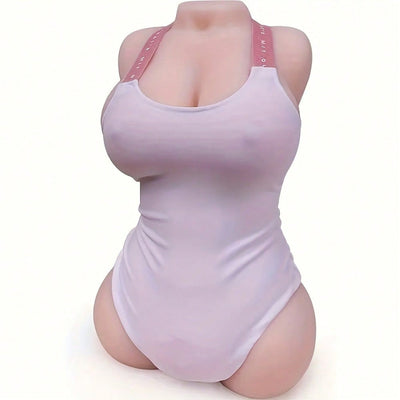 Portable Mini Adult Erotic Toys, Male Masturbator Pocket Baby Doll with Vagina and Breasts. Realistic Male Masturbator, Dual Channel Design with Breasts, TPE Material, Clothes Not Included