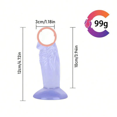 Small Butt Plug Anal Dlido, 4.3in Soft Anal Plug & Realistic G-Spot Dildo Adult Butt Plug Sex Toys for Men, Women, Training, Beginner and Couple, Adult Sex Toy & Games (Blue)