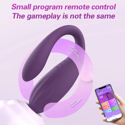 APP ควบคุมบลูทูธคู่ Vibrator สําหรับผู้หญิง Clitoris กระตุ้นหญิง G-Spot Dual Wearable Vibrating นวดของเล่นสําหรับผู้ใหญ่