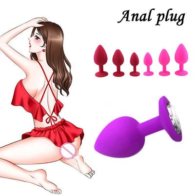 Anal Butt Plug Anal Sex Toys for Women Soft Silicone Erotic Massager Stimulator Dildo Vibrator Anal Toys Adult Product Plug Shop