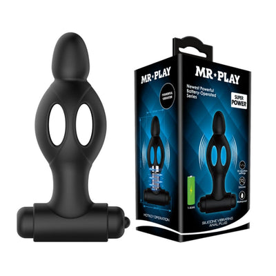 Butt Plug 10 Speeds Bullet Vibrating Anal Vibrator Male Prostate Massager Hollow Anal Plug Sex Toys for Couples G-Spot Stimulate