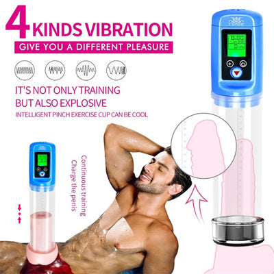 Electric Penis Pump Sex Toys for Men USB Charging Automatic Penis Extender Vacuum Pump Penile Enlarger Erection Male Masturbator