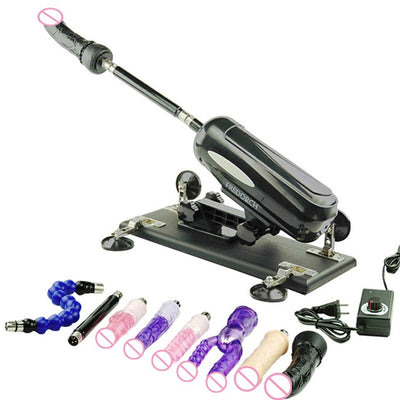 Fredorch Automatic Telescopic Sex Machine Thrust Dildo Machine with Big Dildo for Men and Women Masturbation Sex Toys