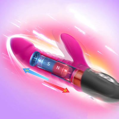 Leten Silicone Thrusting Vibrator with Heating Function, Electromagnetic Pulse Dildo Wand ,Sex Toys for Women Orgasm Pleasure