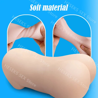 Heseks Masturbatings ของเล่นกระเป๋าอวัยวะเพศหญิงเทียมช่องคลอด3D ชาย Masturbators เซ็กซ์ทอยสำหรับผู้ชายจริงตุ๊กตายางผู้ชาย