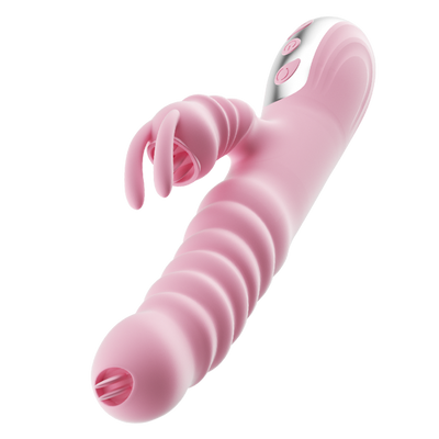 L¡§angua Lambendo Vibrat¡§?rio Vibrador De Coelho Vibrador Telesc¡§?pico Balan?o Aquecimento Fidget Rosa Adulto Produto Brinquedos Sexuais Para Mulher Masturbador
