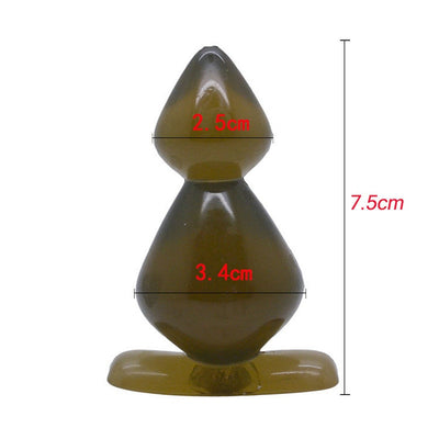 Leten Jelly Smooth Touch G-Spot Soft  Anal Toys Butt Plug Insert for Beginners ( Primary ), Unisex Sex Toys Adult Products