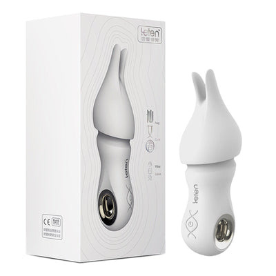 Leten Cute Portable Sex Toys Waterproof Vibrators for Women Clitoris &amp; Tit, Detachable Headgear Chargeble Mute Bullet Vibrator