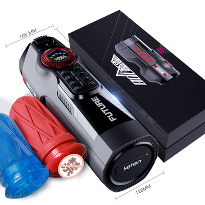 Newest Leten 708-III Male Masturbator Automatic Piston Telescopic Vagina Vibrator Heating Sucking Blowjob Moaning Oral Sex Toys