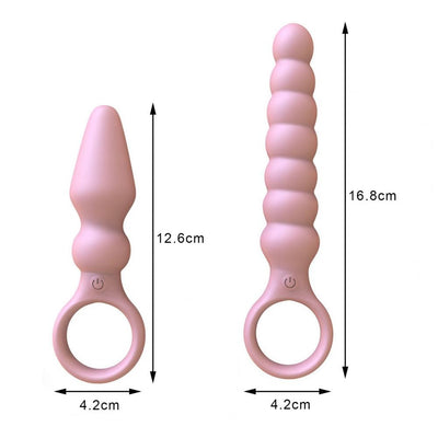 OLO Anal Plug Skin-friendly Smooth Universal 10 Frequency Vibration Silicone Female Prostate Massager Anal Beads Couple Sex Toys