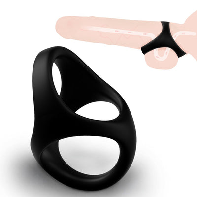 Penis Sleeve Ring Male Delayed Ejaculation Cock Ring Penis Enlargement Penis Attachment Male Cock Chastity Cage Sex Toys for Men
