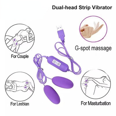 Remote Control Vibrating Egg Sex Toys for Women Clitoris Stimulator USB Charger Double Jump Egg Female Masturbation Sex Shop