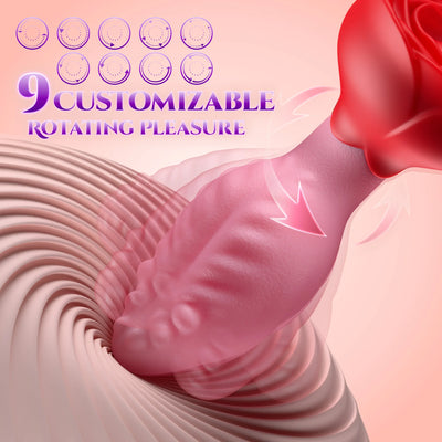 KUSHOR Remote Control Anal Vibrator Butt Plug Male Prostate Massager 360°Rotation Anal Plug Adults Sex Toys for Women Men Gay