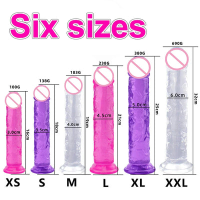 Cheap 5 Colors Small Transparent Dildo Suction Cup Jelly Dick Women Erotic Anal Sex Toys Soft Clitori Vaginal Masturbators Penis