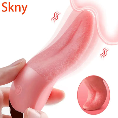 10 Modes Heating Tongue Licking Vibrator for Women G Spot Clitoral Stimulator Nipple Female Masturbator Vibrator Sex Toys Aldult