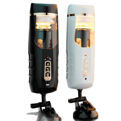 Blowjob Sex Machines Telescopic Male Masturbation Cup Suction Cup Pocket Pussy Intelligent Heating Sexy Voice Sex Toy for Men