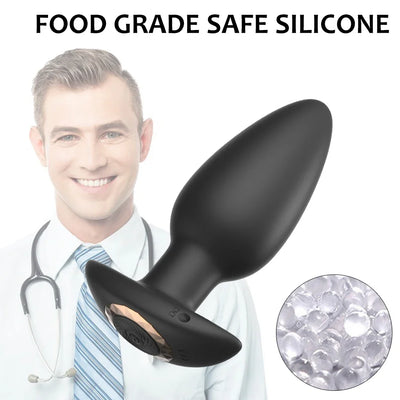 Remote Control Vibrating Anal Butt Plug - Prostate Massager & Clitoral Stimulator, Wireless Sex Toy for Women, Men, Gay Adults