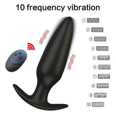 Dildo Vibrator นวดต่อมลูกหมาก Vibrating Butt ปลั๊กรีโมทคอนโทรลไร้สาย Anal Plug G-spot Stimulator เพศของเล่นสําหรับชาย/หญิง