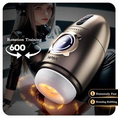 Leten Automatic Rotation Training Cup for Adult Men Reduce Sensitivity Improve Endurance High Speed Realistic Sleeve Sex Machine
