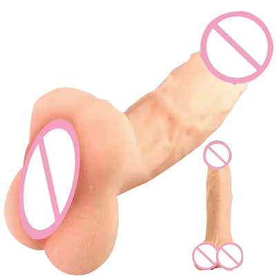 2-in-1 Design with Realistic Dildo Pocket Tight Vaginal Passage Soft and Realistic Dildo Suitable for Women Men Adult Sex Toys