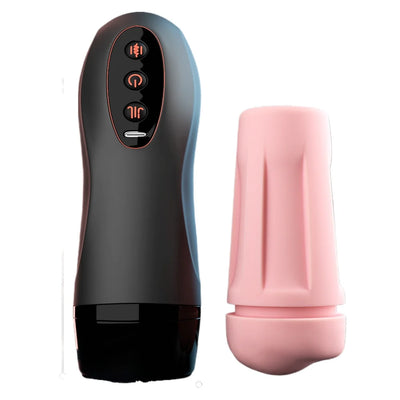 Blowjob Sex Machines Male Masturbation Cup with Suction Cup Soft Pocket Pussy Sexy Voice Heating Masturbator Toy Sex Toy for Men