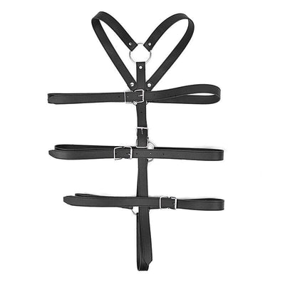 SM Women Bdsm Bondage Pu Leather Straps Sex Slave Bandage Restraint Lingerie Open Bra Flirting Set Sex Products Accessories