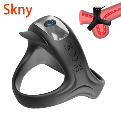 Powerful Cock Ring Vibrator Penis Delay Ejaculation Cockring for Man Cockring Longer Harder Penis Massager Adult Sex Toys 18+