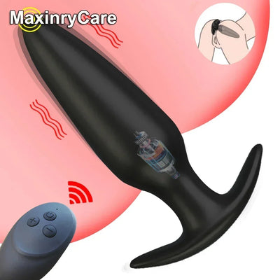 Dildo Vibrator นวดต่อมลูกหมาก Vibrating Butt ปลั๊กรีโมทคอนโทรลไร้สาย Anal Plug G-spot Stimulator เพศของเล่นสําหรับชาย/หญิง