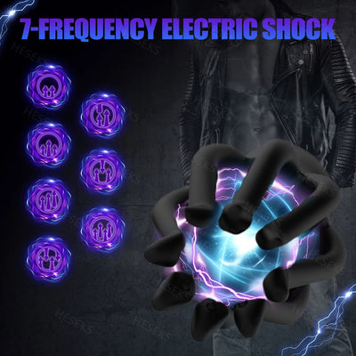 HESEKS Electric Shock Vibrator for Male Masturbator Glans Trainer Penis Massage Lasting Delay Endurance Sex Toys for Adults 18+