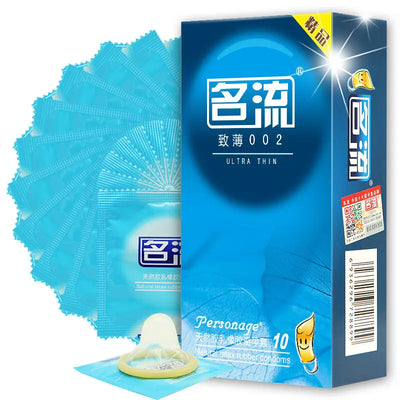 10pcs Dotted Condoms Sex Toys for Men Natural Latex Smooth Thin Penis Sleeve Condom Lubrication Safer Contraception Sex Supplies