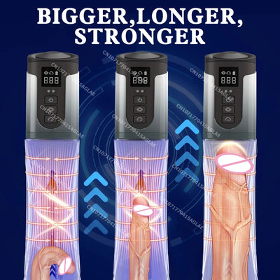 HESEKS Penis Therapy Massage Pump Electric Water Penis Enlarge Vacuum Pump Automatic Cock Enlarger Pump Sex Toys for Men 18+