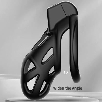 HESEKS 3D Print Male Chastity Cage Set Anti Off Lock Penis Ring Cock Cage Kit Trainer Sex Toys Shop Sissy Adult Goods for Men