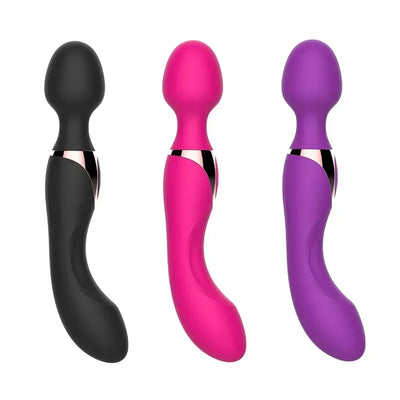 USB Charg10 ความเร็วเครื่องสั่นที่มีประสิทธิภาพสําหรับผู้หญิง Magic Dual มอเตอร์ Wand Body Massager ของเล่นเพศหญิงสําหรับผู้หญิง G-Spot ผู้ใหญ่ของเล่น
