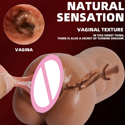 Realistic Vagina Lifelike Artiflcial Vaginal Anal Sex Doll Adult for Men Soft Pocket Pussy Male Blowjob Sex Toys Masturbator Cup