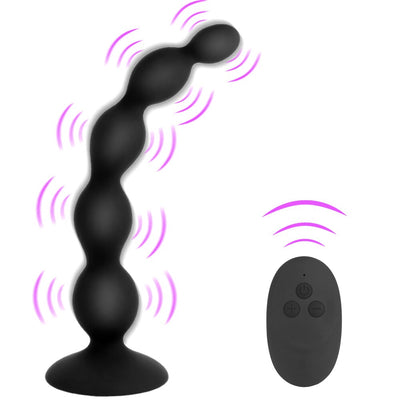 Sex Toy for Men Women Anal Beads 10 Speed Butt Plug Stimulator Prostate Massage Remote Control Vibrator Anal Vibrator Dual Motor