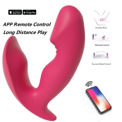 Sex Toys Bluetooths Dildo Butterfly Vibrator for Women APP Remote Control Clitoris Vibrators Wear Vibrating Pants Toy for Couple