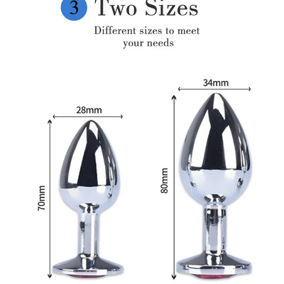 Sex Vibrator Metal Anal Toys for Women Adult Sex Products for S Men Butt Plug Stainles Steel Anal Plug Sex Toys Anal DildoToys