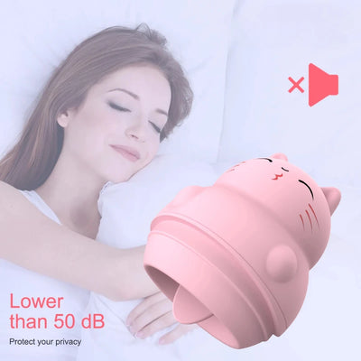 น่ารักเซ็กซี่แมวเลียเครื่องสั่นสําหรับผู้หญิง Clitoris Stimulator ช่องคลอด Anal หัวนมเลียนวดคู่ของเล่นผู้ใหญ่ของเล่นเร้าอารมณ์