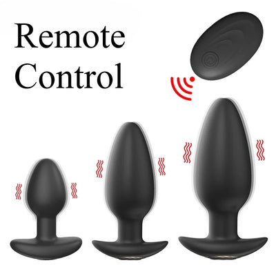 Remote Control Vibrating Anal Butt Plug - Prostate Massager & Clitoral Stimulator, Wireless Sex Toy for Women, Men, Gay Adults