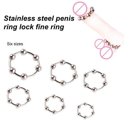 Stainless Cock Ring Sex Increase Orgasms Easy To Use Safe  Delay Ejaculation Lock Ring for Men Foreskin Corrector Rings